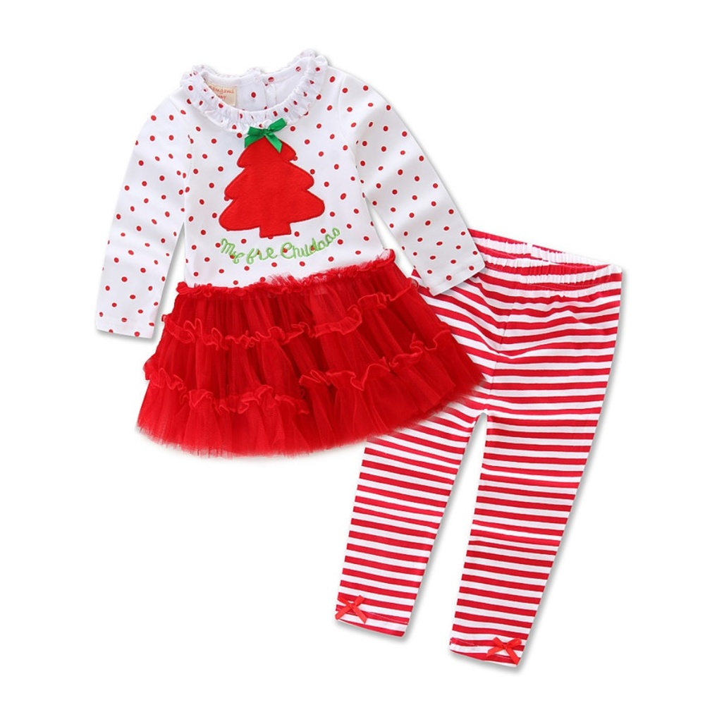 Boutique Girl's 2pc Christmas Outfit